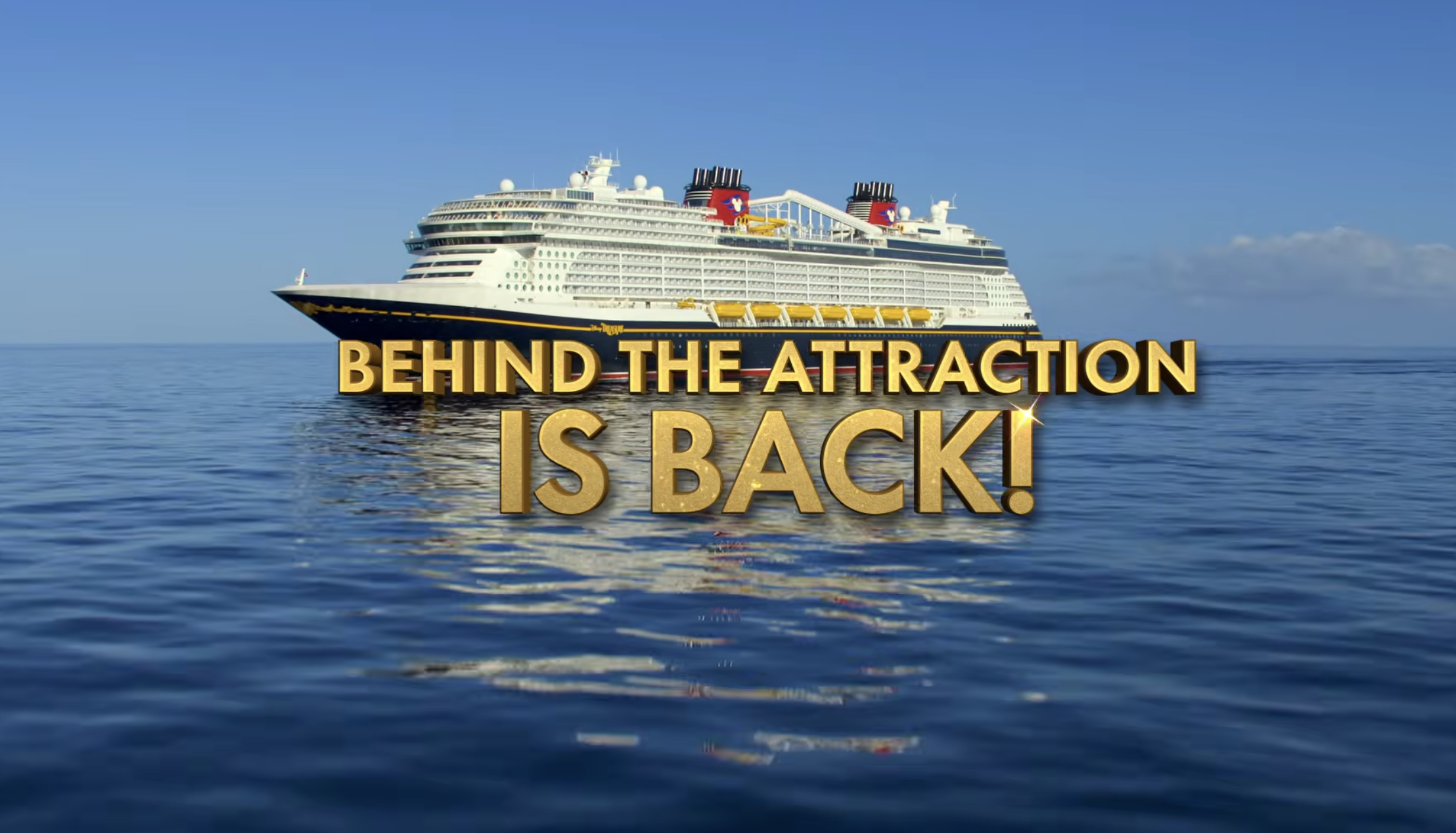 Disney cruise ship in ocean